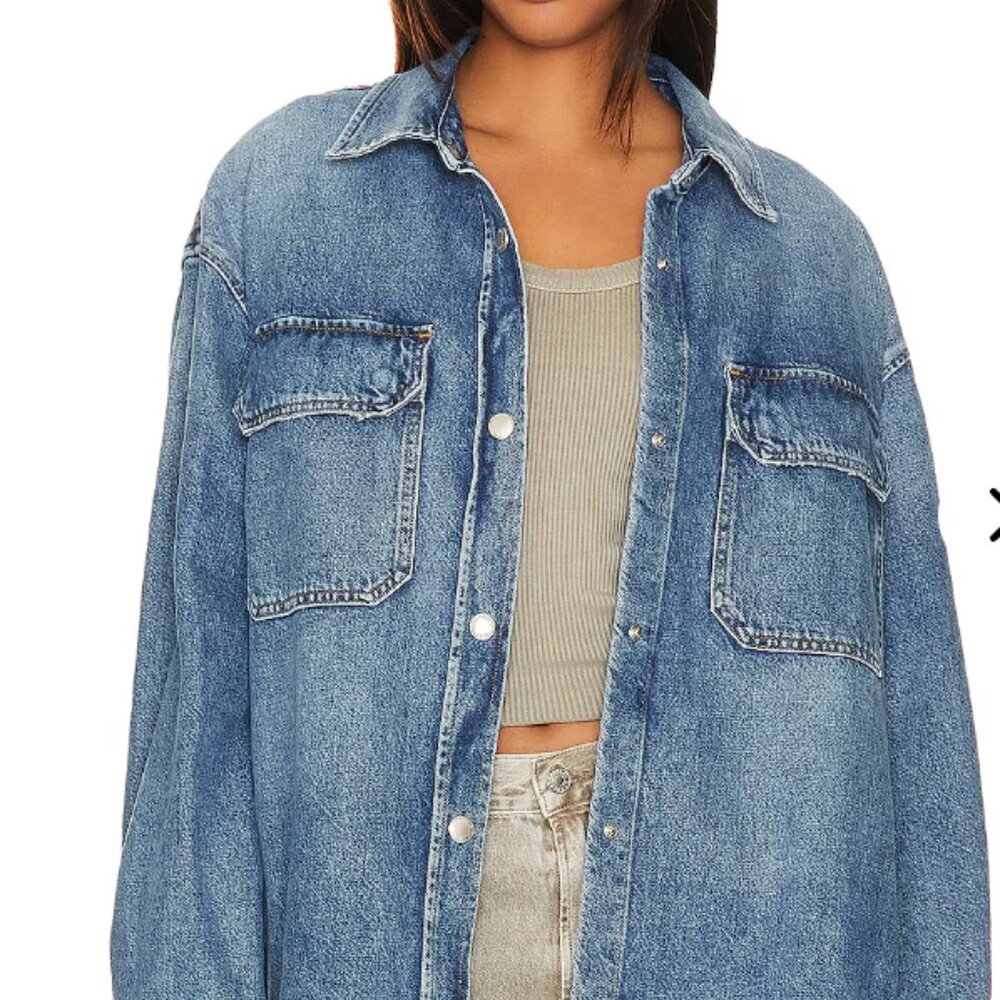 AGOLDE  Camryn Upsized Denim Shirt  SOLDOUT
